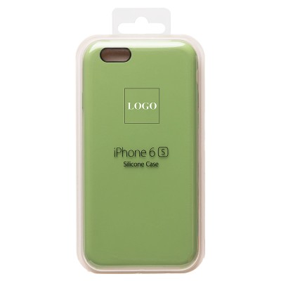 Чехол-накладка для Apple iPhone 6S (светло-зеленый) [ORG] Soft Touch