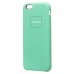 Чехол-накладка для Apple iPhone 6 (мятный) [ORG] Soft Touch