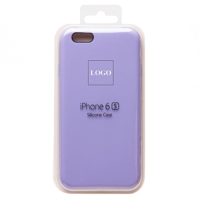 Чехол-накладка для Apple iPhone 6S (пастельный сиреневый) [ORG] Soft Touch