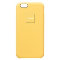 Чехол-накладка для Apple iPhone 6 (желтый) [ORG] Soft Touch