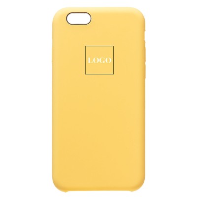Чехол-накладка для Apple iPhone 6 (желтый) [ORG] Soft Touch