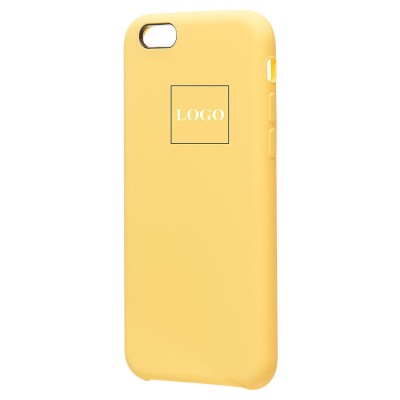 Чехол-накладка для Apple iPhone 6 (желтый) [ORG] Soft Touch