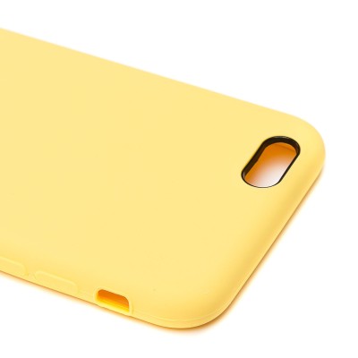 Чехол-накладка для Apple iPhone 6 (желтый) [ORG] Soft Touch