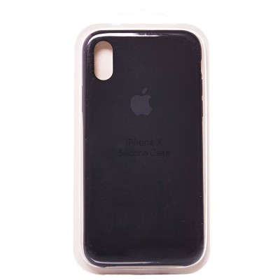 Чехол-накладка для Apple iPhone X/iPhone XS (черный) [ORG] Soft Touch