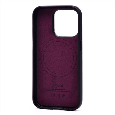 Чехол-накладка для Apple iPhone 15 Pro (багровый) ORG FineW SafeMag