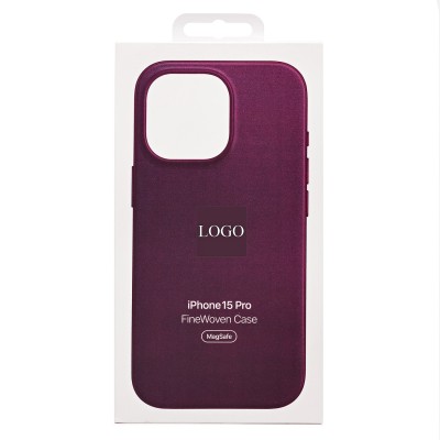 Чехол-накладка для Apple iPhone 15 Pro (багровый) ORG FineW SafeMag