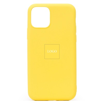 Чехол-накладка для Apple iPhone 11 Pro Max (желтый) ORG Full Soft Touch