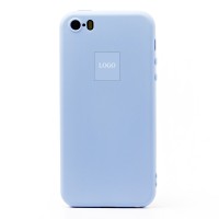 Чехол-накладка для Apple iPhone 5 (голубой) ORG Full Soft Touch