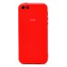 Чехол-накладка для Apple iPhone SE (красный) ORG Full Soft Touch