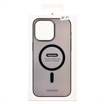 Чехол-накладка для Apple iPhone 11 (черный) ORG PC Clear Case SafeMag
