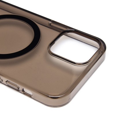 Чехол-накладка для Apple iPhone 12 (черный) ORG PC Clear Case SafeMag