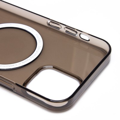 Чехол-накладка для Apple iPhone 12 (черный) ORG PC Clear Case SafeMag