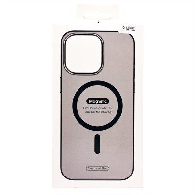 Чехол-накладка для Apple iPhone 14 Pro (черный) ORG PC Clear Case SafeMag