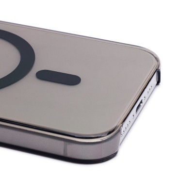Чехол-накладка для Apple iPhone 15 Pro (черный) ORG PC Clear Case SafeMag