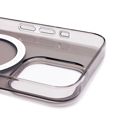 Чехол-накладка для Apple iPhone 15 Pro (черный) ORG PC Clear Case SafeMag