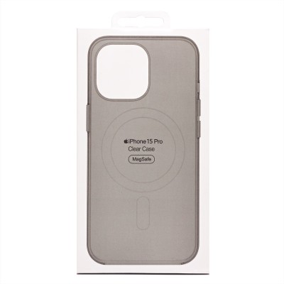 Чехол-накладка для Apple iPhone 15 Pro (черный) ORG PC Clear Case SafeMag