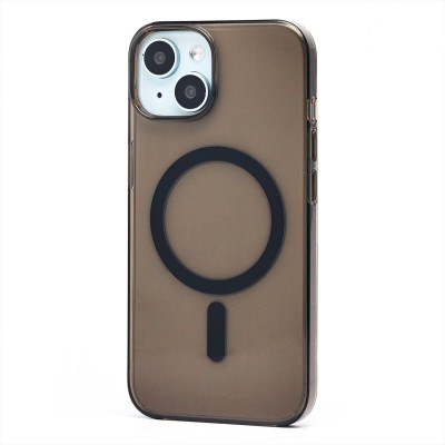 Чехол-накладка для Apple iPhone 15 (черный) ORG PC Clear Case SafeMag