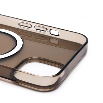 Чехол-накладка для Apple iPhone 15 (черный) ORG PC Clear Case SafeMag