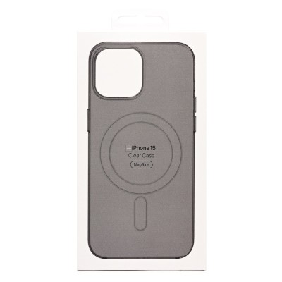 Чехол-накладка для Apple iPhone 15 (черный) ORG PC Clear Case SafeMag