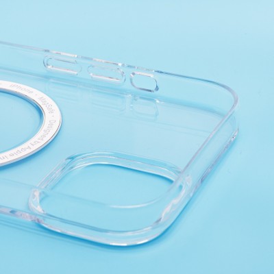 Чехол-накладка для Apple iPhone 15 (прозрачный) ORG PC Clear Case SafeMag