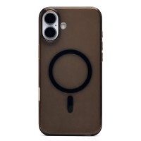 Чехол-накладка для Apple iPhone 16 Plus (прозрачный/черный) ORG PC Clear Case SafeMag