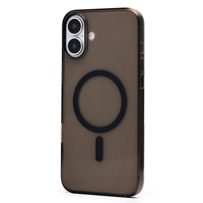 Чехол-накладка для Apple iPhone 16 Plus (прозрачный/черный) ORG PC Clear Case SafeMag