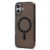 Чехол-накладка для Apple iPhone 16 Plus (прозрачный/черный) ORG PC Clear Case SafeMag