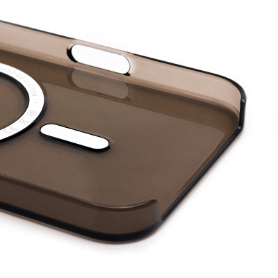 Чехол-накладка для Apple iPhone 16 Plus (прозрачный/черный) ORG PC Clear Case SafeMag