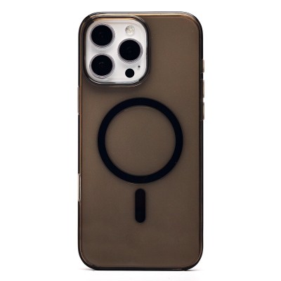 Чехол-накладка для Apple iPhone 16 Pro Max (прозрачный/черный) ORG PC Clear Case SafeMag
