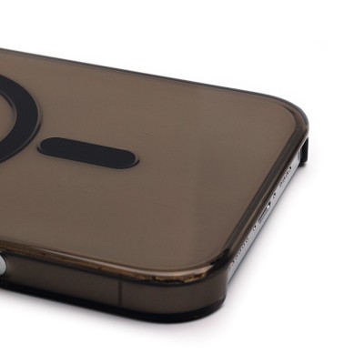 Чехол-накладка для Apple iPhone 16 Pro Max (прозрачный/черный) ORG PC Clear Case SafeMag