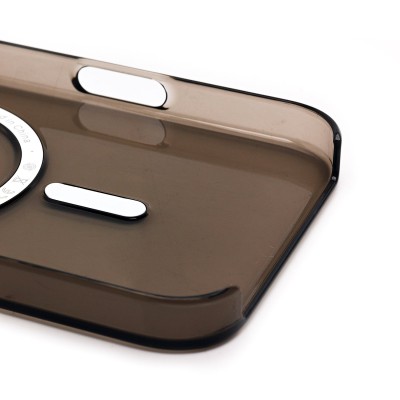 Чехол-накладка для Apple iPhone 16 Pro Max (прозрачный/черный) ORG PC Clear Case SafeMag