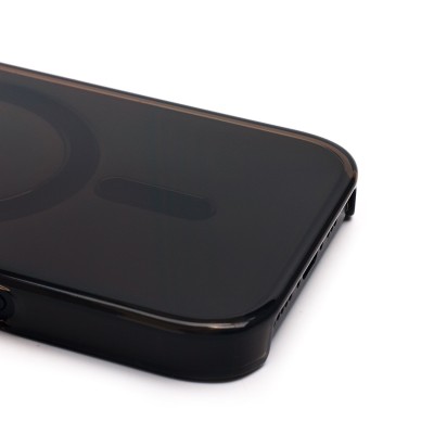Чехол-накладка для Apple iPhone 16 Pro (прозрачный/черный) ORG PC Clear Case SafeMag