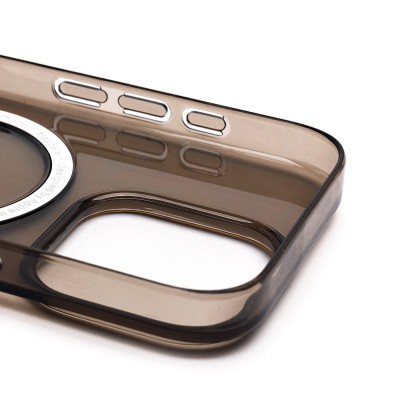 Чехол-накладка для Apple iPhone 16 Pro (прозрачный/черный) ORG PC Clear Case SafeMag