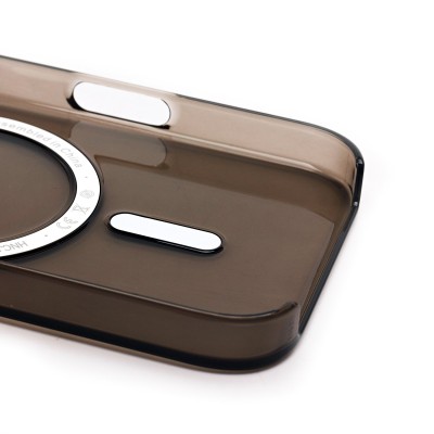 Чехол-накладка для Apple iPhone 16 Pro (прозрачный/черный) ORG PC Clear Case SafeMag