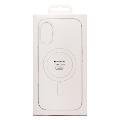 Чехол-накладка для Apple iPhone 16 (прозрачный) ORG PC Clear Case SafeMag