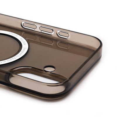Чехол-накладка для Apple iPhone 16 (прозрачный/черный) ORG PC Clear Case SafeMag