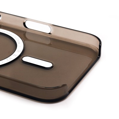Чехол-накладка для Apple iPhone 16 (прозрачный/черный) ORG PC Clear Case SafeMag