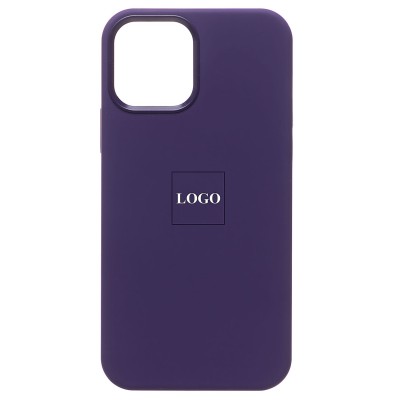 Чехол-накладка для Apple iPhone 12 Pro Max (аметист) ORG Silicone Case SafeMag с анимацией