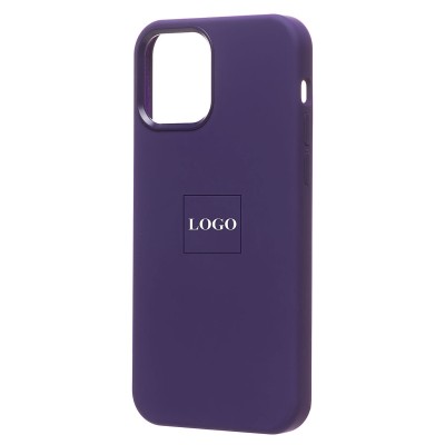 Чехол-накладка для Apple iPhone 12 Pro Max (аметист) ORG Silicone Case SafeMag с анимацией