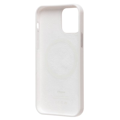 Чехол-накладка для Apple iPhone 12 Pro Max (белый) ORG Silicone Case SafeMag с анимацией