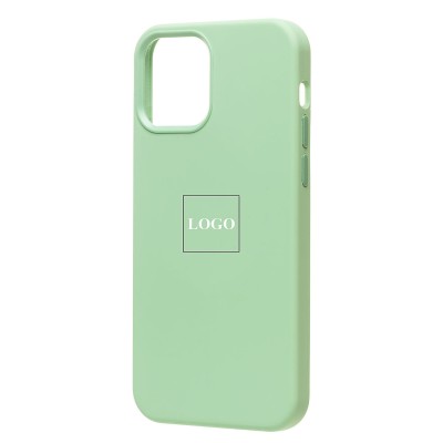 Чехол-накладка для Apple iPhone 12 Pro Max (фисташковый) ORG Silicone Case SafeMag с анимацией