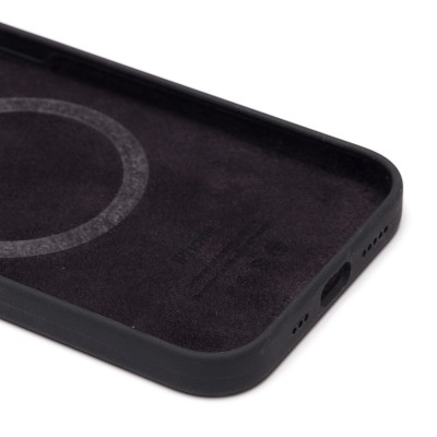 Чехол-накладка для Apple iPhone 12 (черный) ORG Silicone Case SafeMag с анимацией