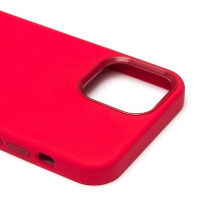 Чехол-накладка для Apple iPhone 12 (красный) ORG Silicone Case SafeMag с анимацией