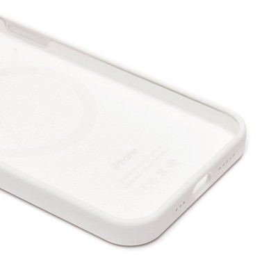 Чехол-накладка для Apple iPhone 12 (белый) ORG Silicone Case SafeMag с анимацией