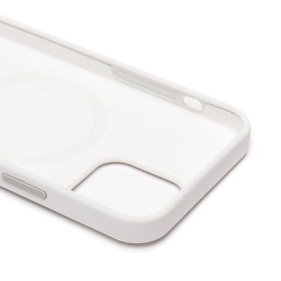 Чехол-накладка для Apple iPhone 12 (белый) ORG Silicone Case SafeMag с анимацией
