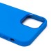 Чехол-накладка для Apple iPhone 12 (голубой) ORG Silicone Case SafeMag с анимацией