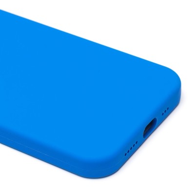 Чехол-накладка для Apple iPhone 12 (голубой) ORG Silicone Case SafeMag с анимацией