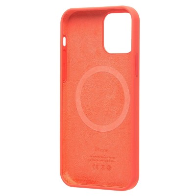 Чехол-накладка для Apple iPhone 12 (розовый цитрус) ORG Silicone Case SafeMag с анимацией