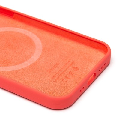 Чехол-накладка для Apple iPhone 12 (розовый цитрус) ORG Silicone Case SafeMag с анимацией