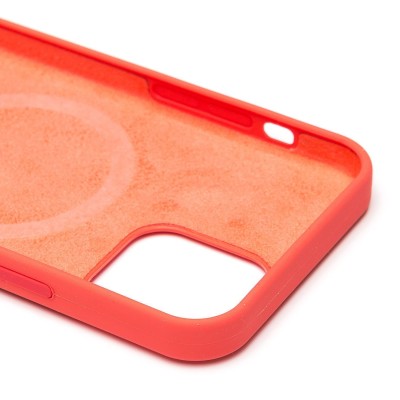 Чехол-накладка для Apple iPhone 12 (розовый цитрус) ORG Silicone Case SafeMag с анимацией